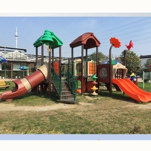 Children Amusement Equipment Outdoor Playground Plastic Slide