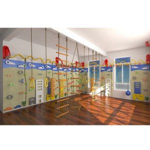 Playground Indoor ngjitje mur strukturë për Kids