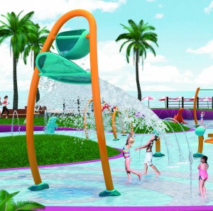 Kids spray park playground toys popular water fountain for sale