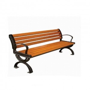 Outdoor Furniture Garden durable Bench, waterproof and Wear Cast Iron Frame Design wpc outdoor park bench,hot sale waiting bench