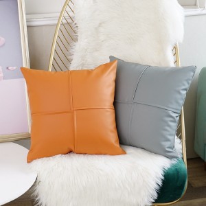 45*45 Sofa Decorative Luxury PU Leather Decorative Throw Pillow Cover Case For Home