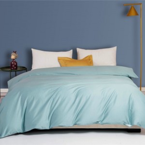 Wholesale Custom Fabrics Pure Color Bed Sheet Bedding Set