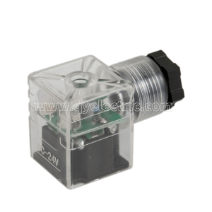 2019 High quality Actuator Connector - DIN 43650A  Solenoid valve connector Two color LED – Qiying