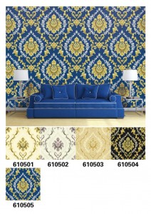 Hot-selling Modern Wallpaper For Living Room -  2020 New design damask decorative vinyl wallpaper – Decor