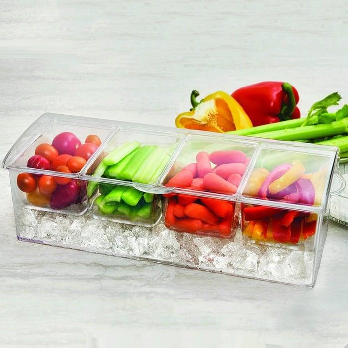 Condiments On Ice Tray 6978 Chilled condiment