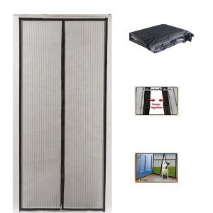 Magnetic Mesh Bug Screen Door Strong Magnets Insect Screen Curtain.