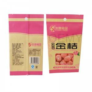 China factory of dried fruit packaging back sealed bags