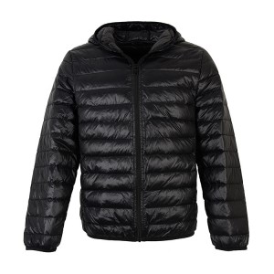 Packable Down Jacket White Duck Feather Hood Jacket Phansi