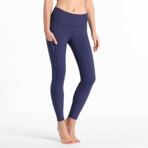 Индивидуальный логотип с высокой талией спортивные леггинсы Yoga износ тренировочные брюки для женщин с карманом телефона
