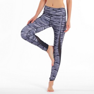 Personalitzat entrenament de dames alta cintura gimnàstica de desgast gimnàs de malla de l'esport entrenament pantalons de yoga pantalons de yoga