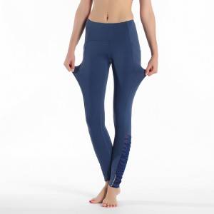 Pantaloni da donna personalizzati da ginnastica per allenamento fitness fitness palestra maglia jogger yoga leggings con tasca per telefono