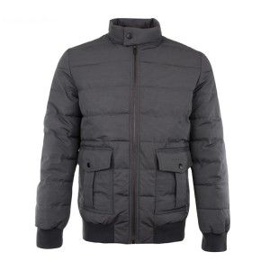 उच्च गुणवत्ता लोकप्रिय कस्टम रजाई बना हुआ जैकेट पुरुषों के लिए फैशन डिजाइनर गद्देदार सर्दियों कोट