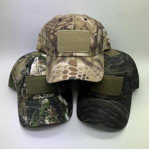 Three design camouflage baseball cap with logo by yourself
