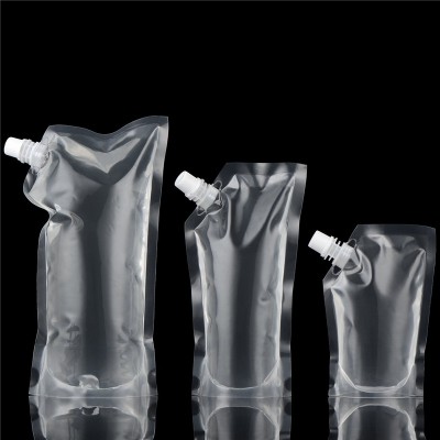 Personlized Products Oxygen Isolation Coffee Bag - Food grade Customized Printed Leak Proof Clear Plastic Spout Pouch for packaging Medical Sanitizer, ultrasound gel, other liquid – Baolai