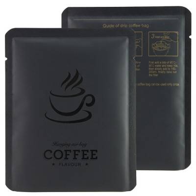 Wholesale Stock 10g Drip Coffee Bag 10X12.5cm Aluminized Small Coffee Package Pouch 3 Side Sealed Coffee Sachets