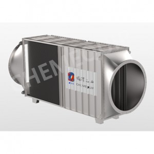 High Efficiency Off -gas Heat Exchanger Made by Pillow Plates