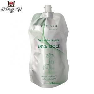 200ml 300ml 500ml liquid foil plastic stand up spout packaging bag