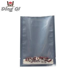 Stock aluminum foil three side seal bag without zipper