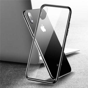 9H + Premium TPU Bumper Full Protective Crystal Clear Transparent Case For iPhone XS