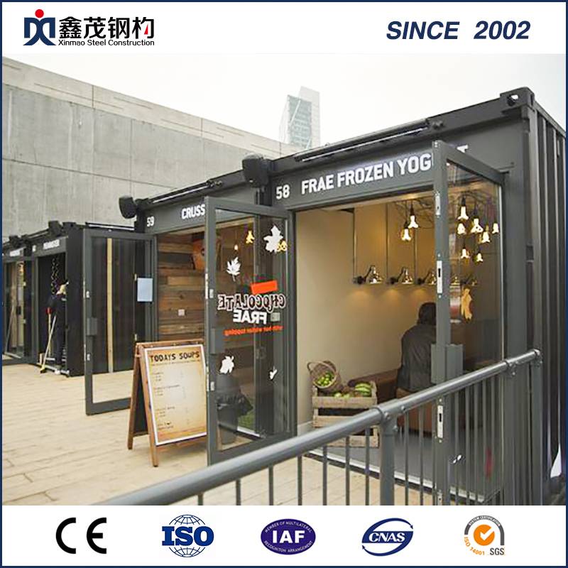 Wholesale China Structural Steel Building Workshop Manufacturers Suppliers –  Graceful Modular Prefabricated Flat-Pack Container House for Retail Shop – Xinmao ZT Steel