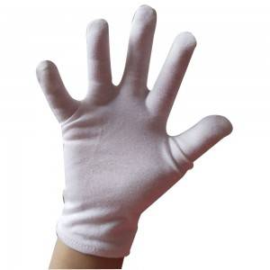 white cotton with spandex stretch gloves for kids eczema