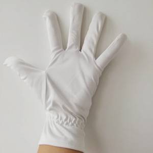 ustomizable logo polishing super microfiber jewelry white polyester gloves