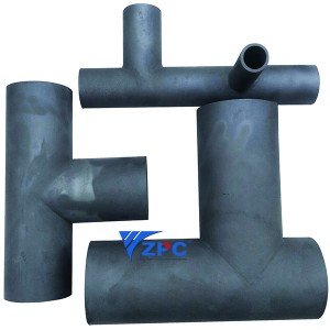 Silicon carbide TEE pipe
