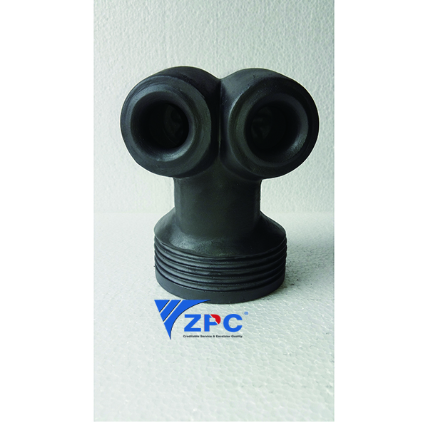 Wholesale OEM/ODM Ceramic Liners For Hydrocyclon -
 DN80 double hollow twine silicon carbide vortex nozzle,Two-Way Nozzle – ZhongPeng