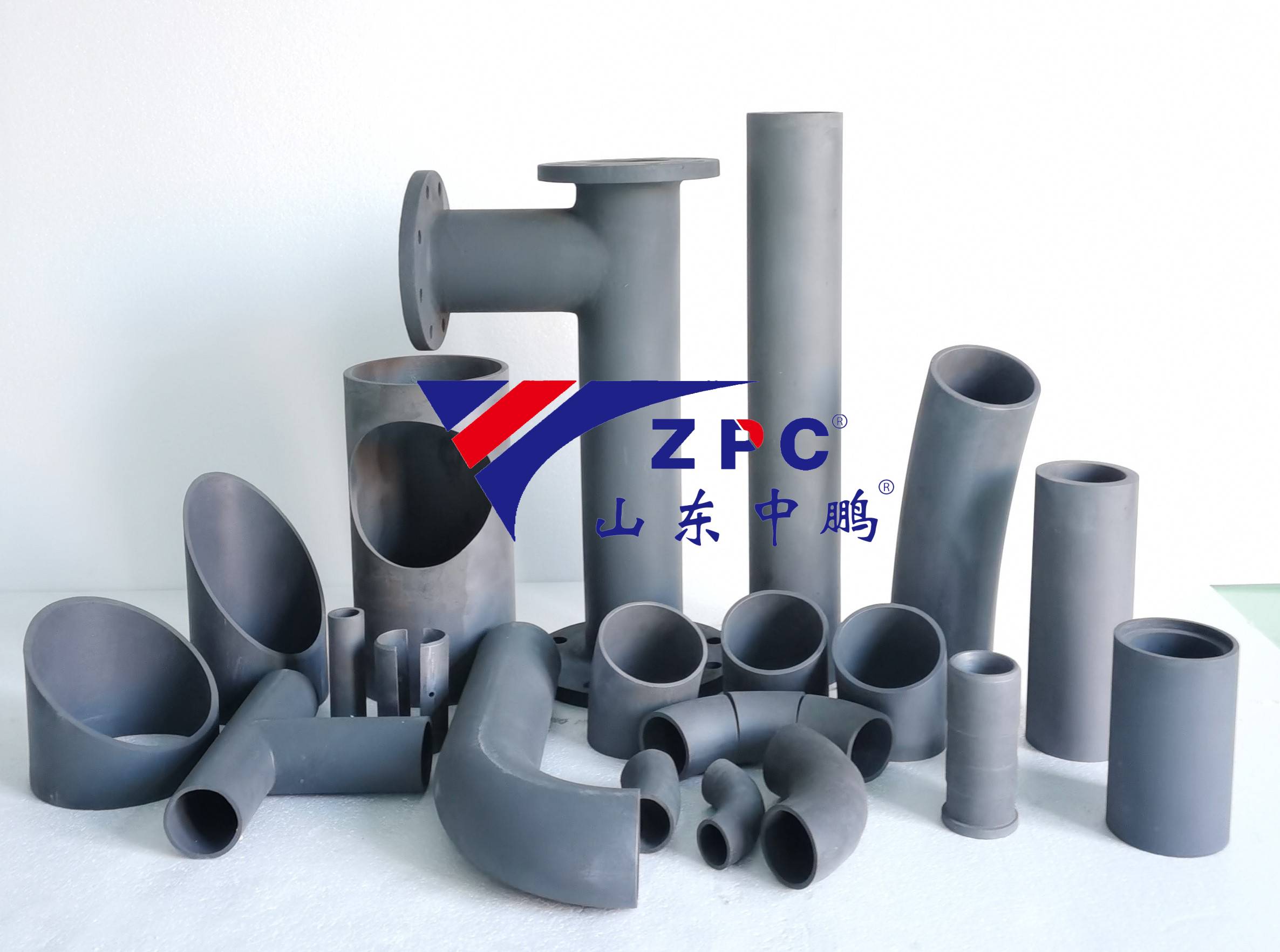 Fast delivery RbSiC (Sisic) Nozzle -
 RBSC ceramic lined pipe and elbow – ZhongPeng