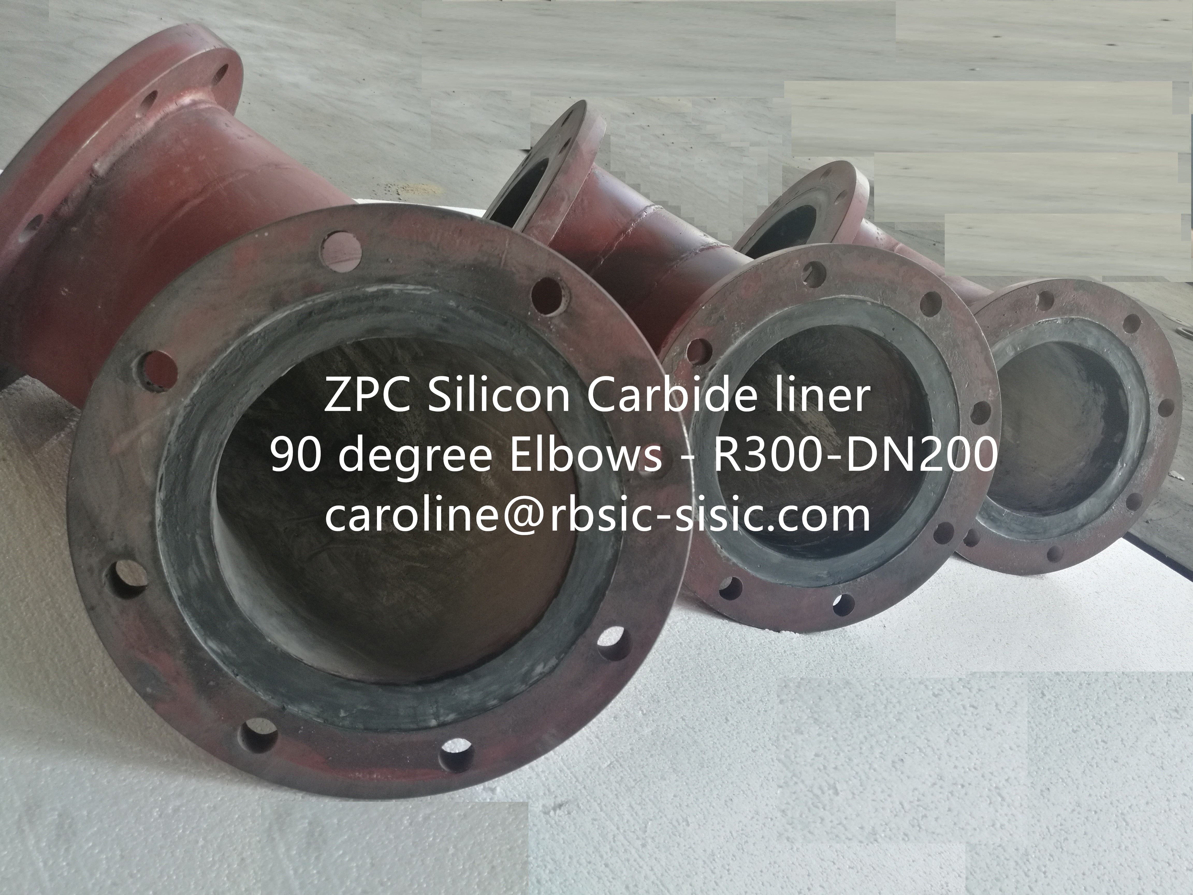 High Quality for Waterjet Orifice -
 Ceramic-lined Pipe – Silicon carbide lined pipe, elbow, cone, spigot – ZhongPeng