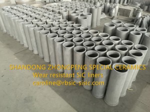 Wear resistant silicon carbide ceramic lined pipes, elbow, bends, tee pipes manufacturer