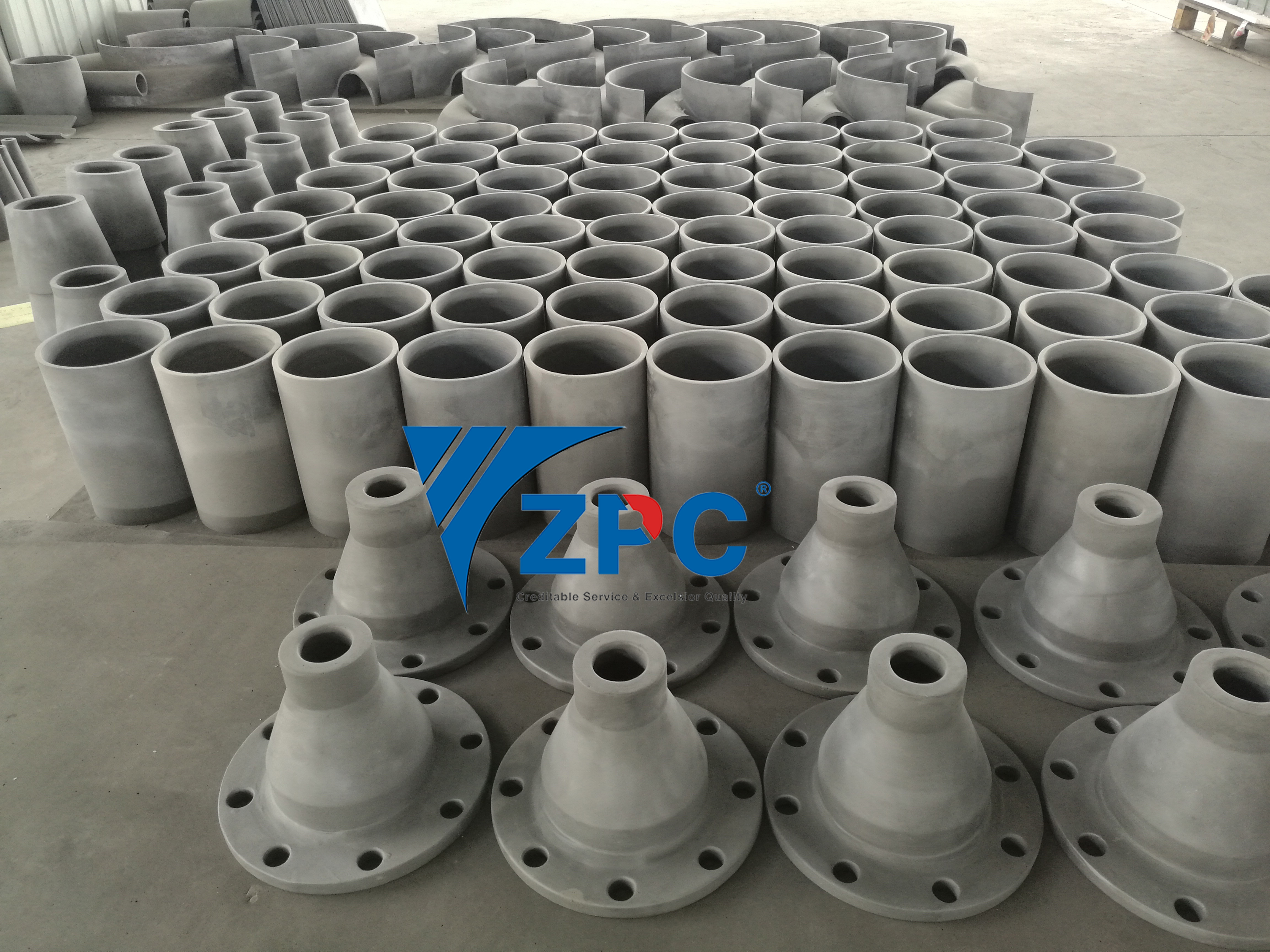Best Price on RBSic Sleeve -
 Silicon carbide pipe, cylinder, cone, spigot, etc – ZhongPeng