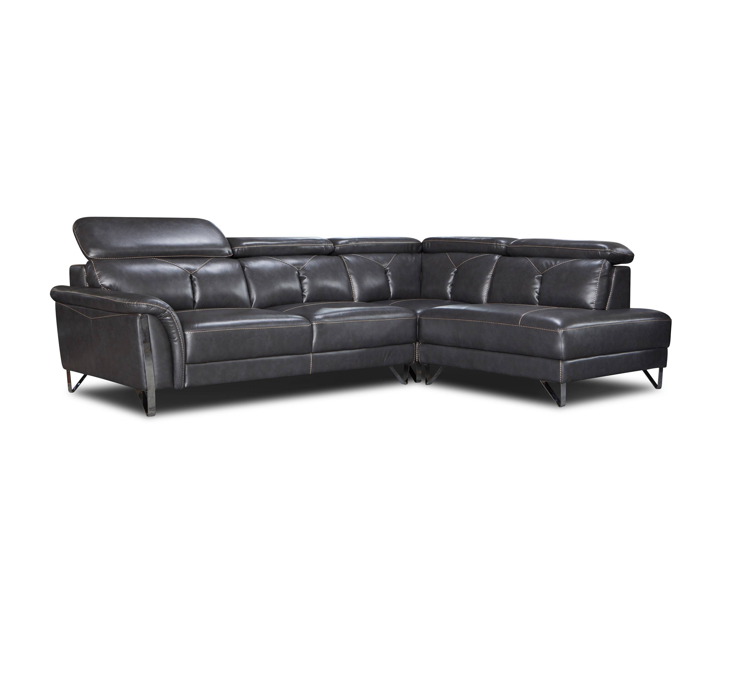 2019 latest leisure leather corner lounge sofa chaise