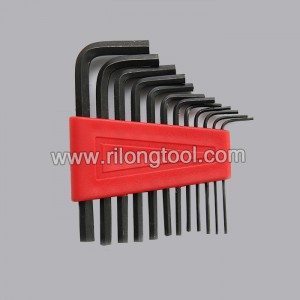 12-PCS Hex Key Sets packaged by plastic frame
