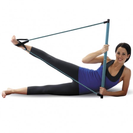 Pilates Resistance Band and Toning Bar Home Gym