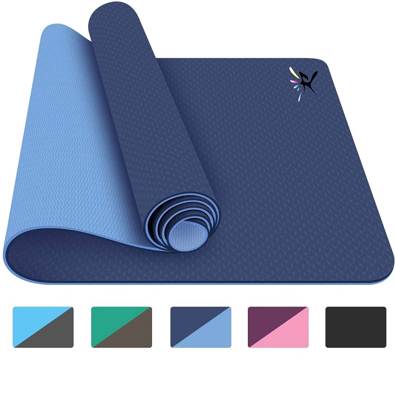 Eco-firendly non-slip TPE yoga mat supplier,Exercise & Fitness mat for yoga and pilates