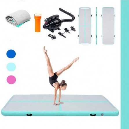 Custom cheap 3mx1mx10cm Thick Inflatable airtrack Gym equipment gymastics air track tumbling gymnastics mat For Yoga Fitness