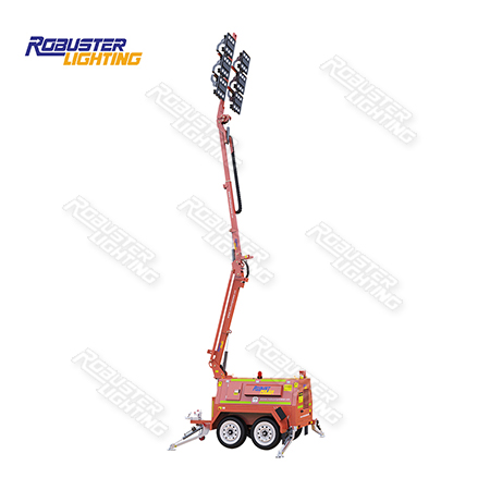 RPLT-7200 AU Standard Heavy Duty Mine Spec Customizable Remote Control Hydraulic Mobile Lighting Tower with 3 Years Warranty IP67 LED