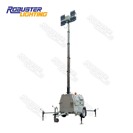 RPLT-6900 AU Standard Metro & Construction Spec Bunded Customizable Hydraulic Mobile Lighting Tower with 3 Years Warranty IP67 LED Featured Image