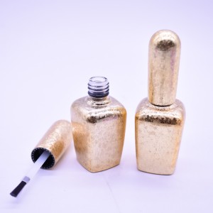 Fancy design Electroplated UV GEL nail polish bottle glass