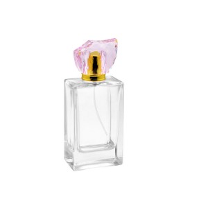 100ml crimp neck clear perfume bottle