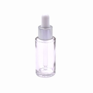 30ml flint glass dropper bottle with aluminum cap