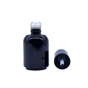 20ml empty nail polish bottles shiny black UV GEL polish glass bottle