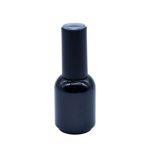 20ml empty nail polish bottles shiny black UV GEL polish glass bottle