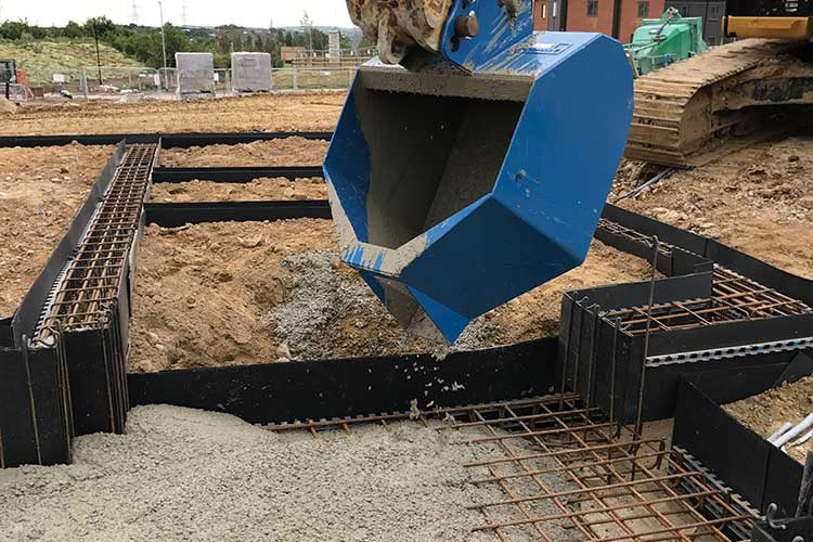 RSBM Excavator Concrete Pouring Bucket use Where