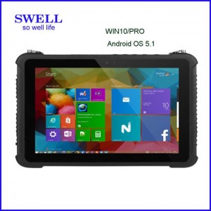 10 inches Linux Ubuntu Rugged Tablet PC IP65 optional Windows OS 2D QR scanner i10H