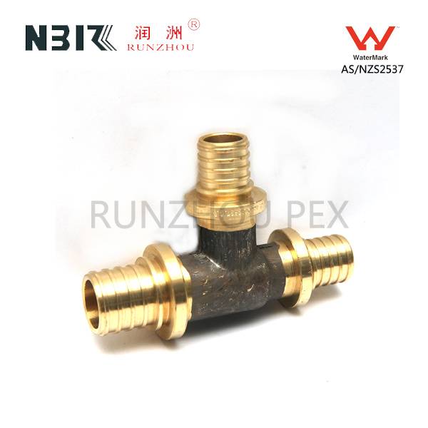 Chinese wholesale Th Style Press Brass Fitting For Pex Al Pex Pipe -
 Reduced Tee Centre+End – RZPEX