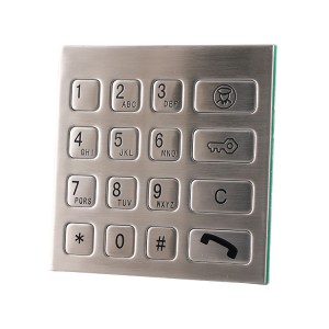 16keys Vandal Proof ATM Keypad/Keyboard B725