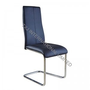 TC-1676 PU Dining Chair with Chromed Legs