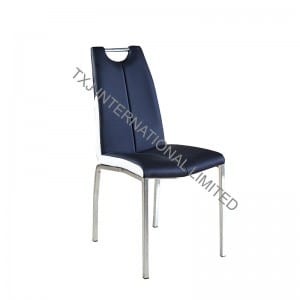 BC-1661 PU Dining Chair With Chromed Frame